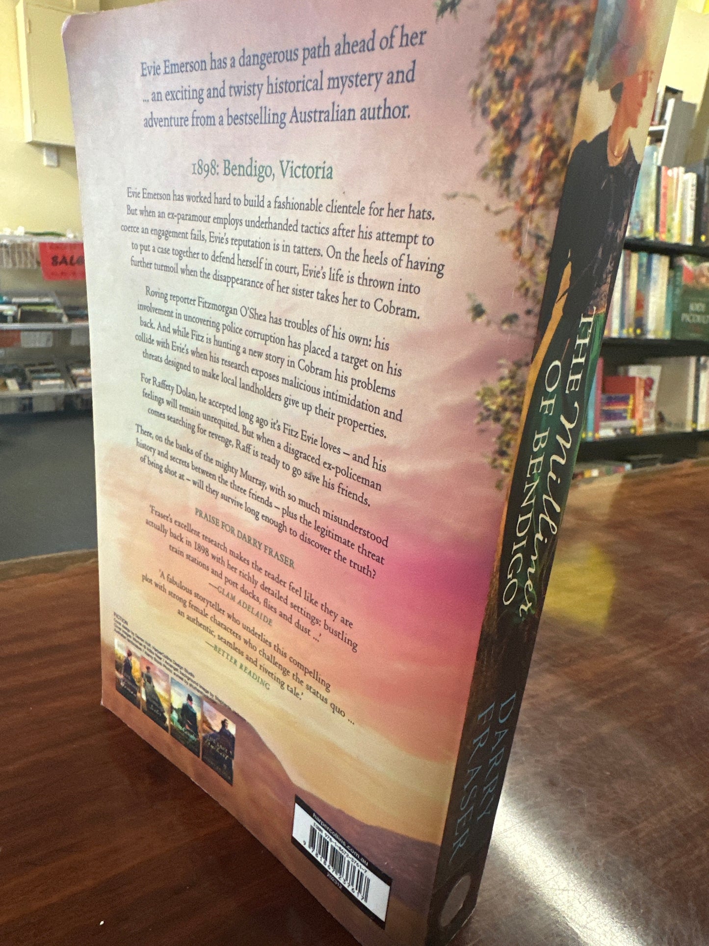 Darry Fraser The Milliner Of Bendigo back cover