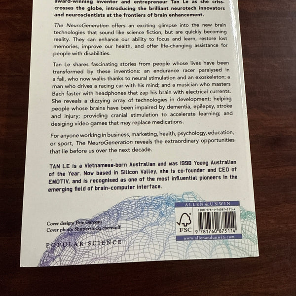 Tan Le The Neuro Generation back cover