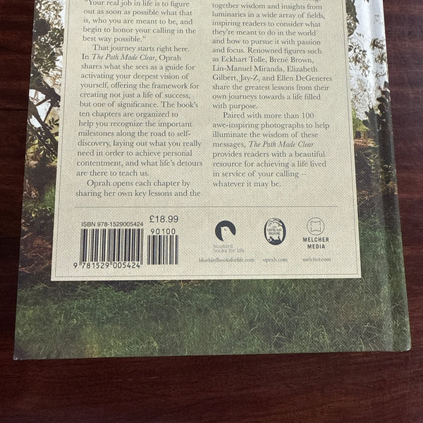 Oprah Winfrey The Path Made Clear back cover