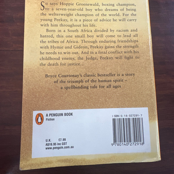Bryce Courtenay The Power of One back cover image