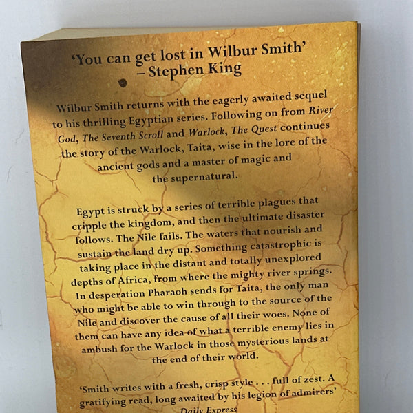 The Quest - Wilbur Smith- Back Cover-Used Books