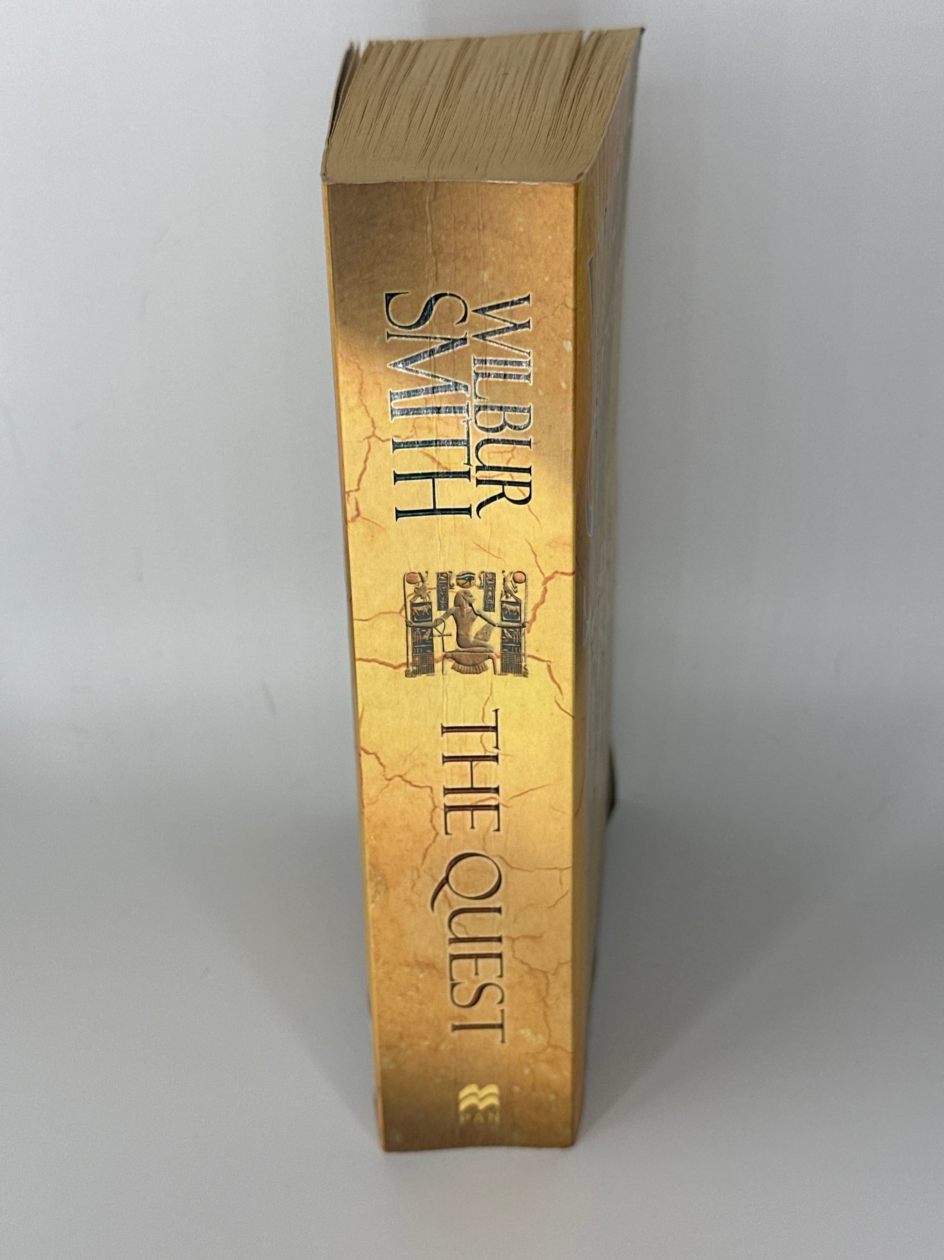 The Quest - Wilbur Smith- Side Cover-Used Books