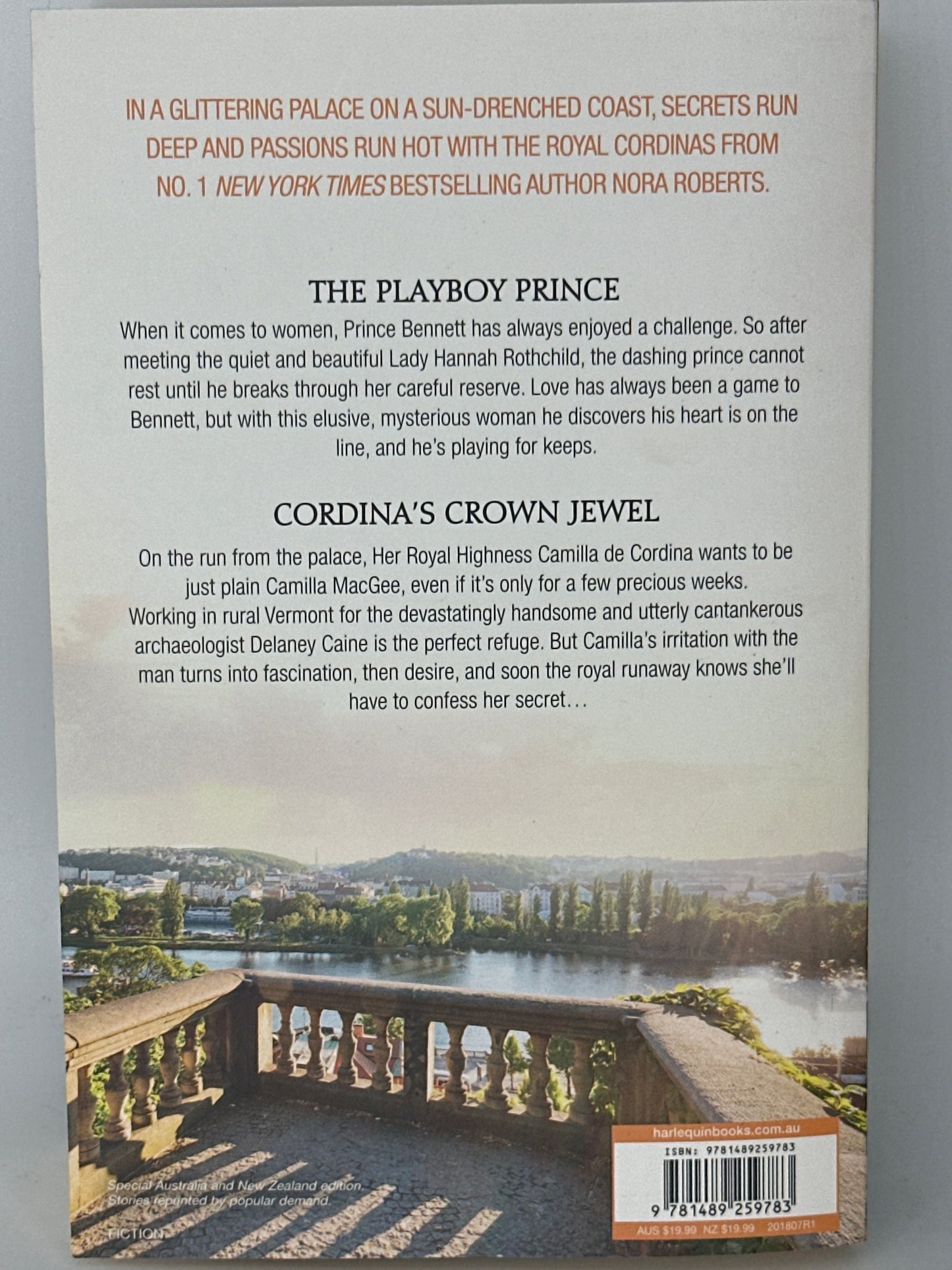 Nora Roberts The Royal Cordinas back cover used books