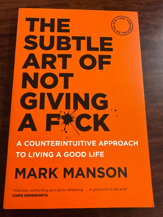 Mark Manson The Subtle Art Of Not Giving A F*ck cover