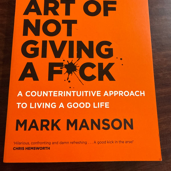 Mark Manson The Subtle Art Of Not Giving A F*ck cover