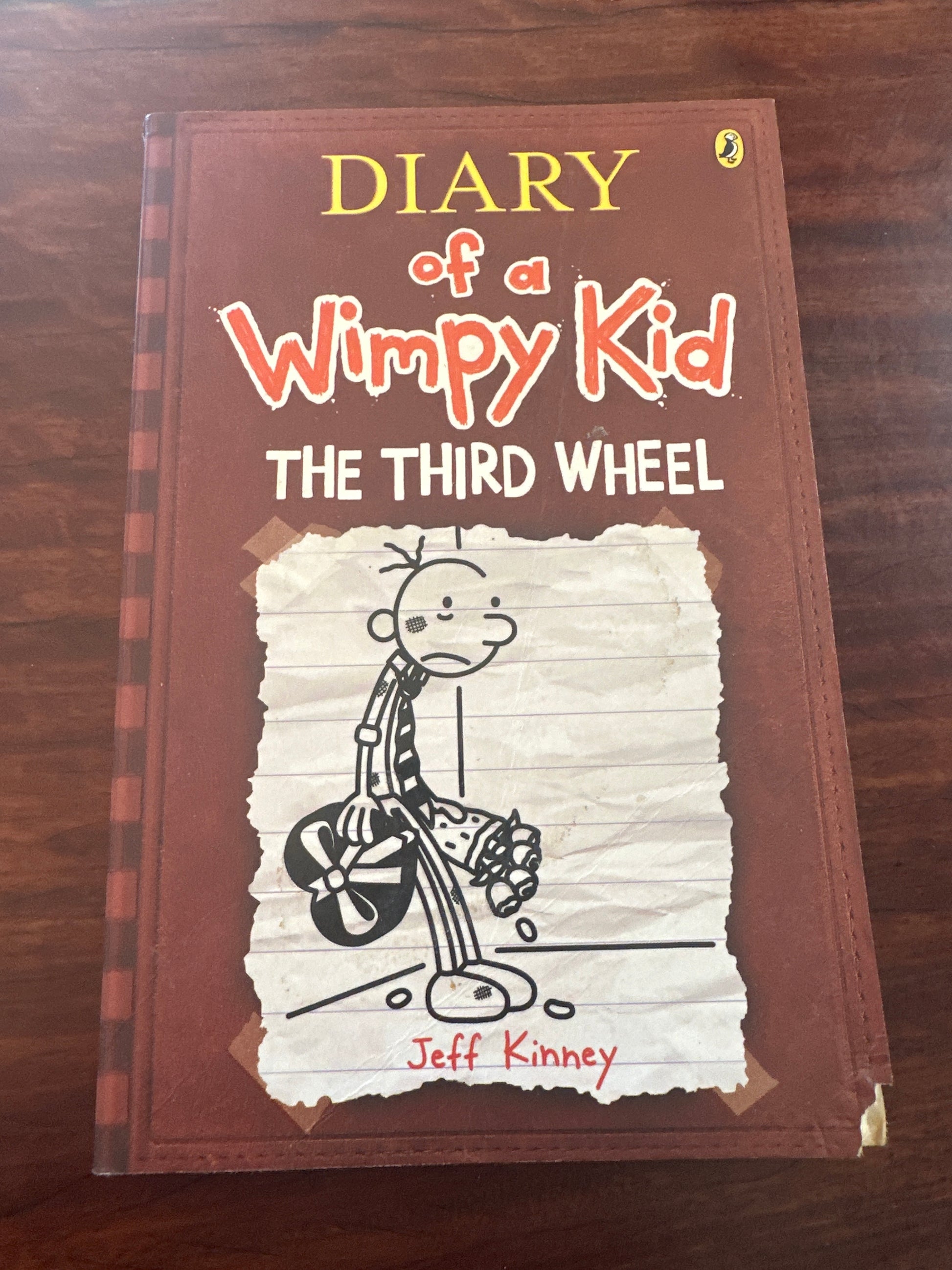 Jeff Kinney The Third Wheel: Diary of a Wimpy Kid front cover image