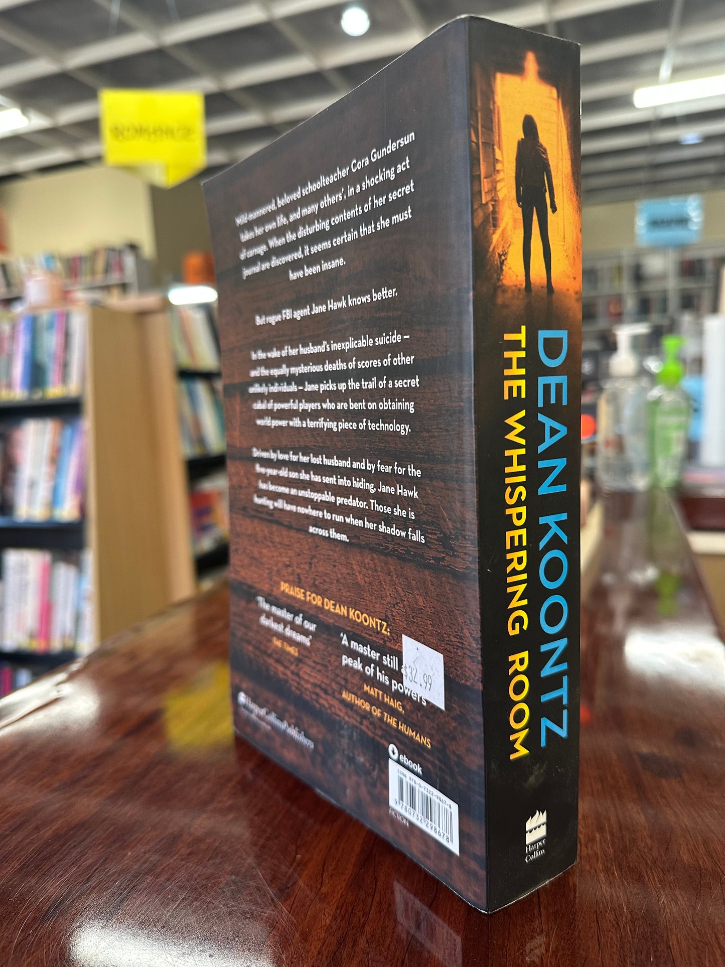 Dean Koontz The Whispering Room back cover