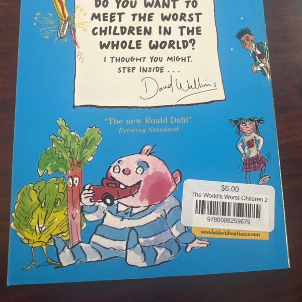 David Walliams The World's Worst Children 2 back cover image