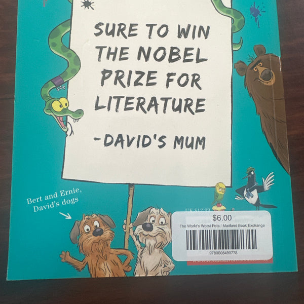 David Walliams The World's Worst Pets back cover image