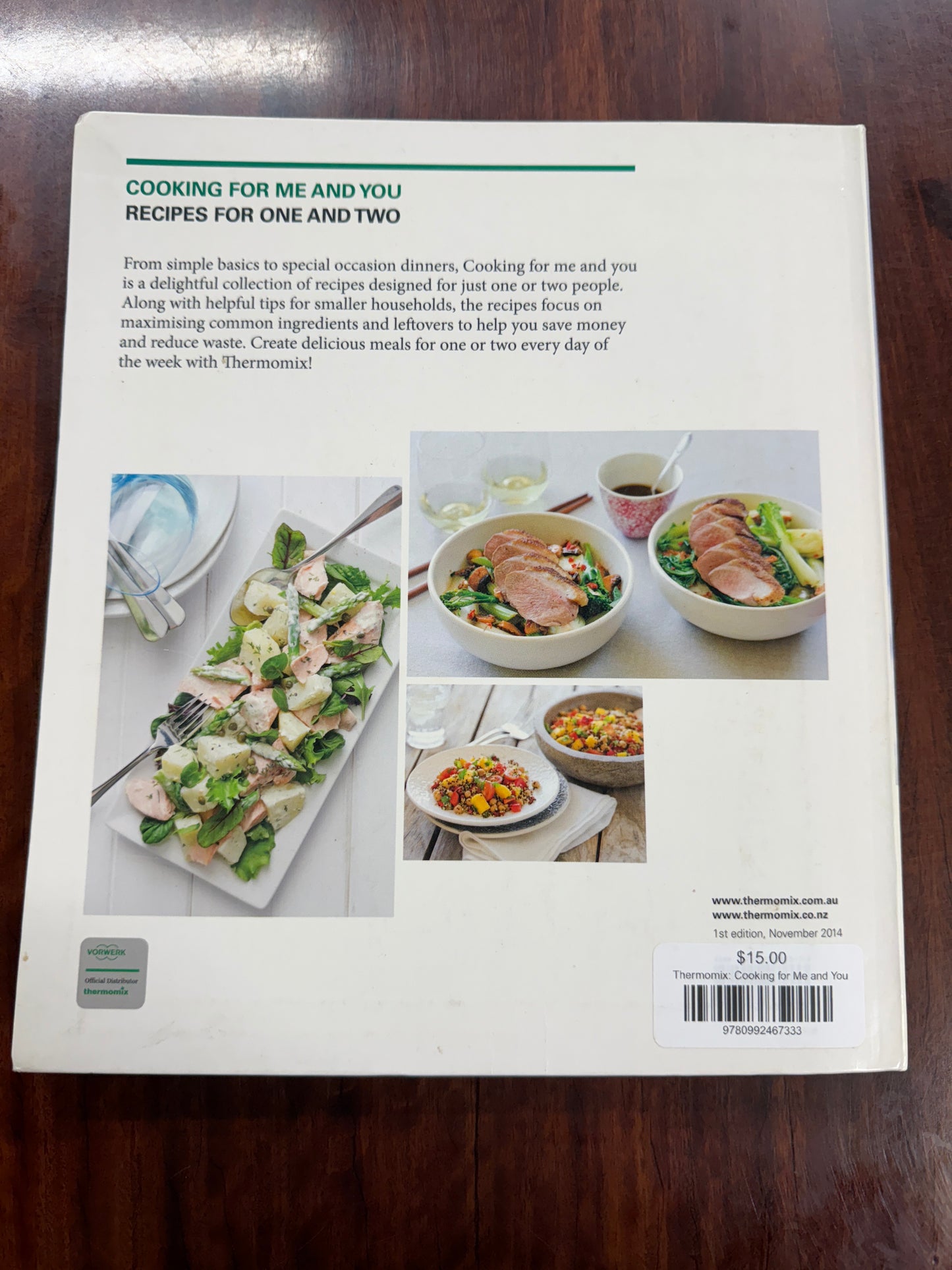 Thermomix: Cooking for Me and You back cover