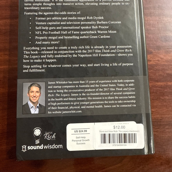 James Whittaker Think Grow Rich Legacy back cover