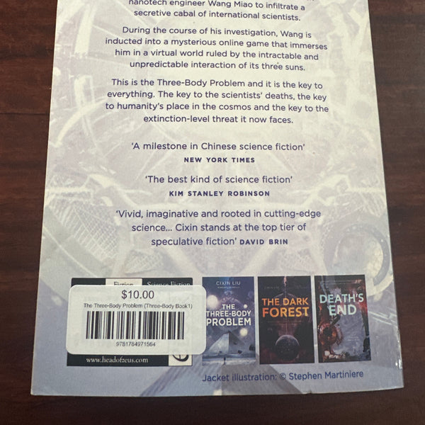 Cixin Liu Three Body Problem back cover