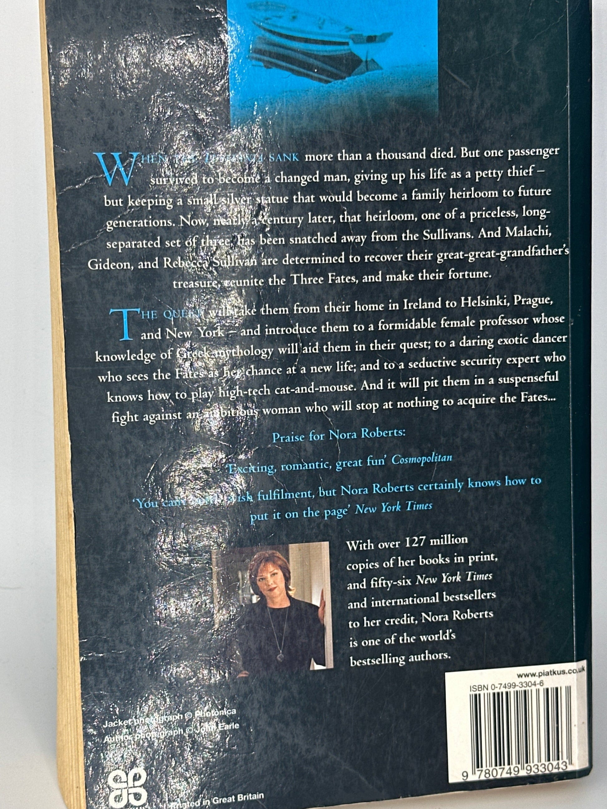 Nora Roberts Three Fates back cover used books