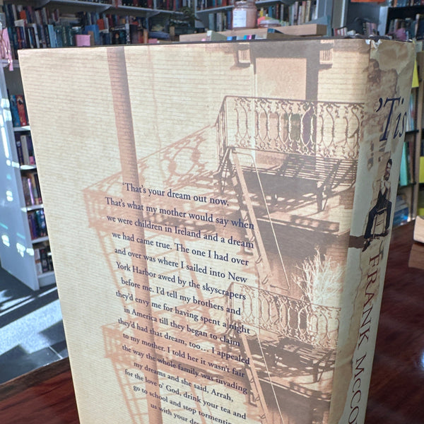 Frank McCourt 'Tis back cover