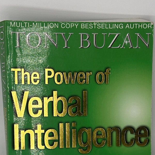 Tony Buzan The Power of Verbal Intelligence: 10 ways to tap into your verbal genius actual front cover used books