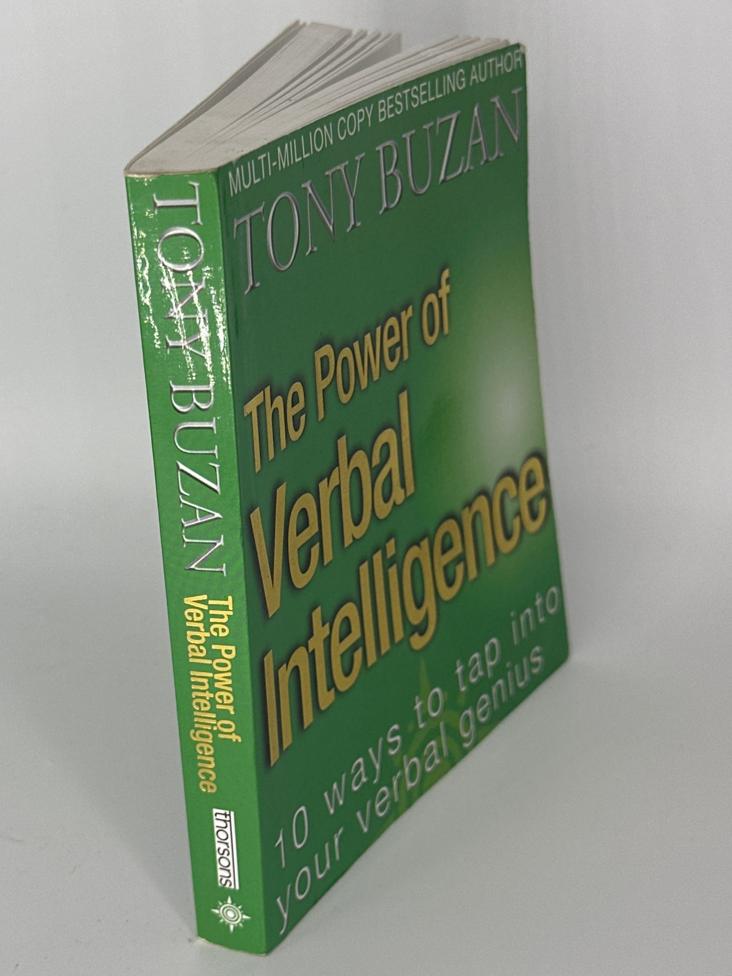 Tony Buzan The Power of Verbal Intelligence: 10 ways to tap into your verbal genius actual spine used books