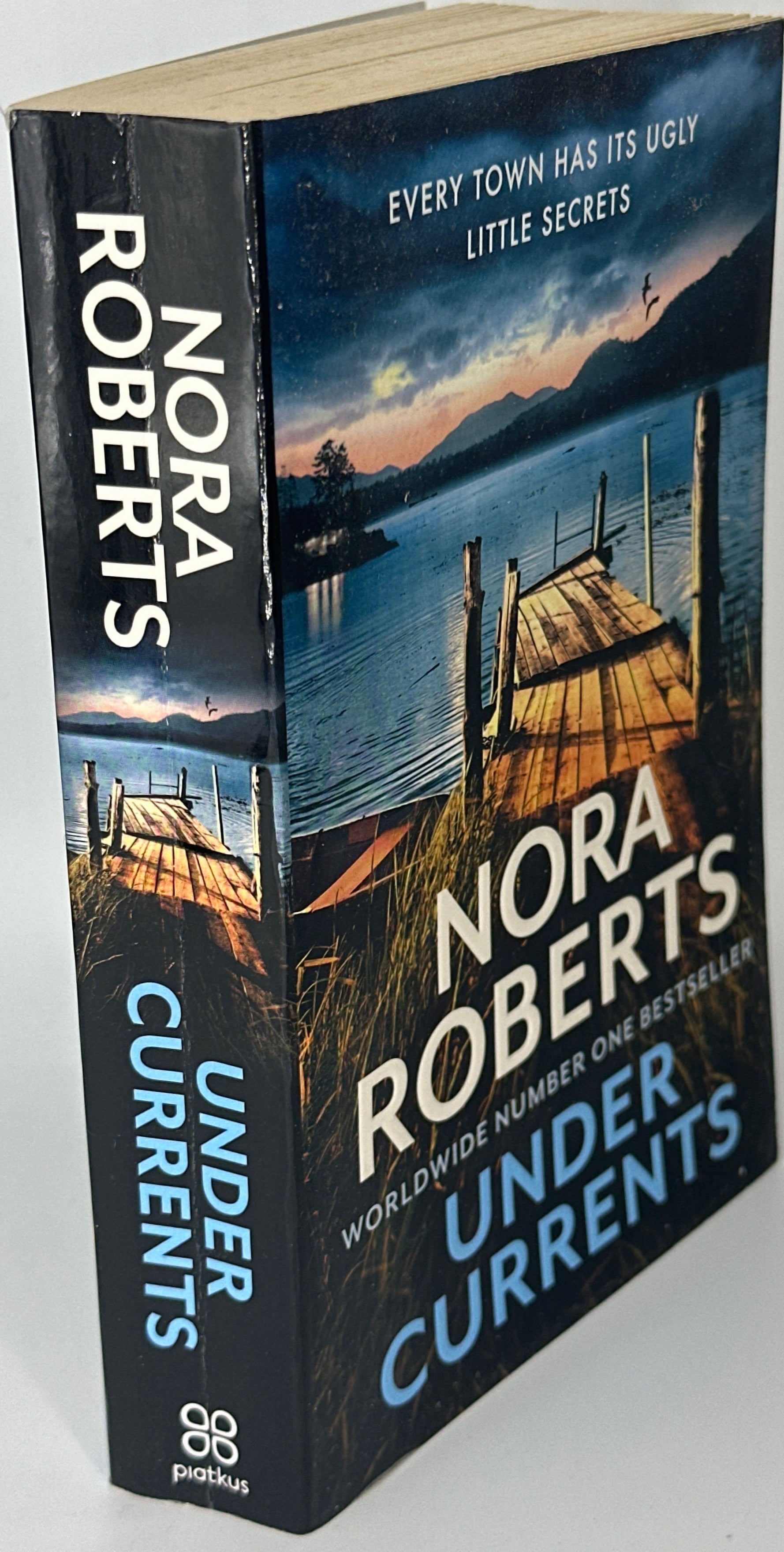 Nora Roberts Under Currents spine  used books