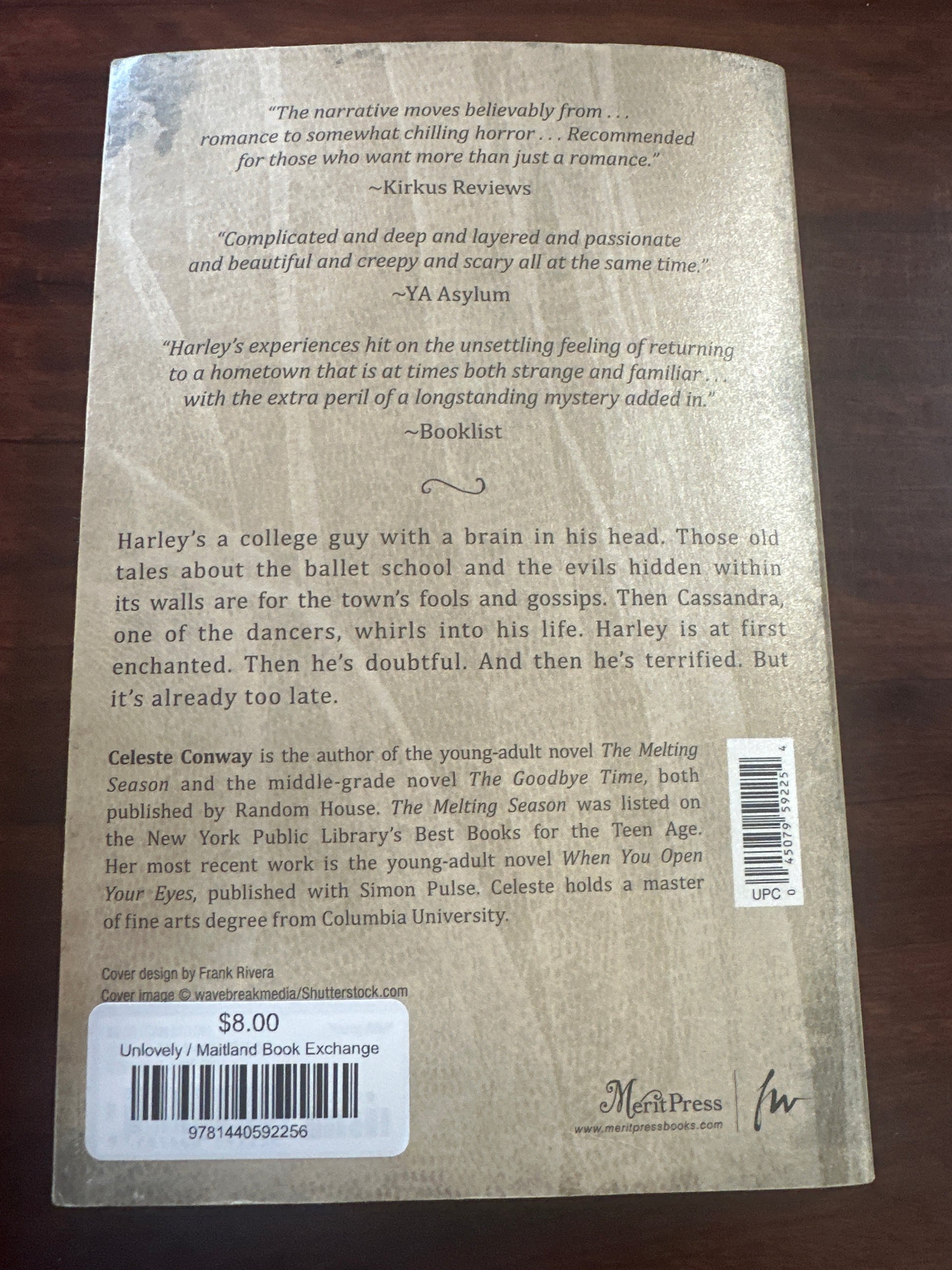 Celeste Conway Unlovely back cover image
