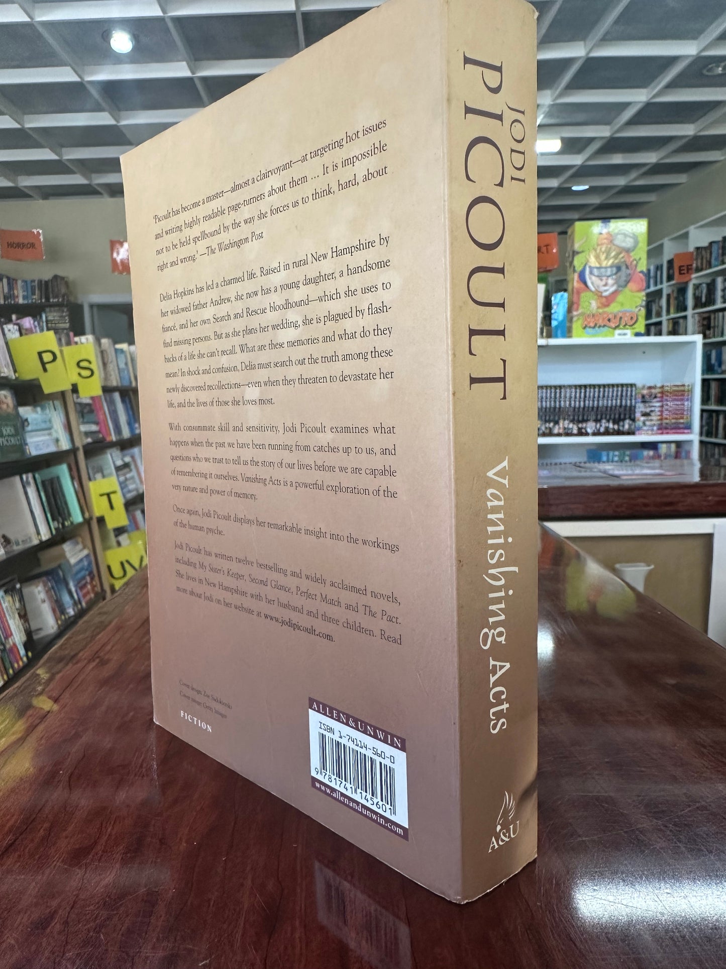 Jodi Picoult Vanishing Acts back cover