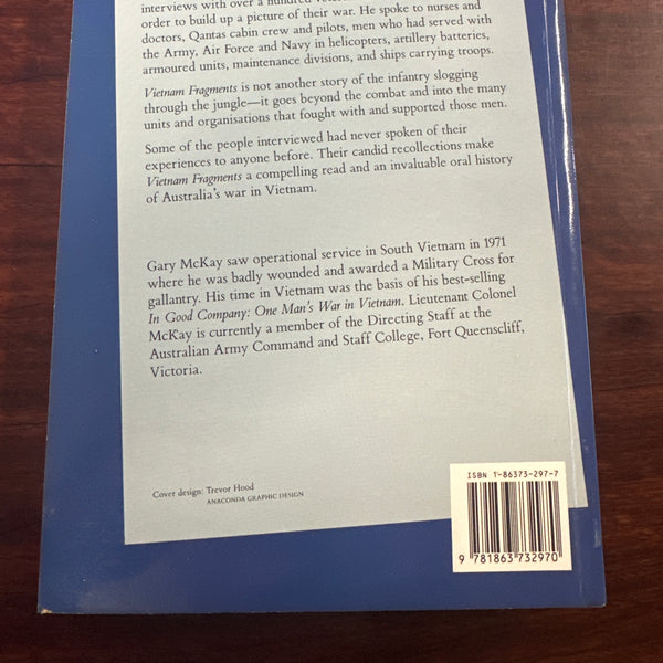 Gary McKay Vietnam fragments back cover