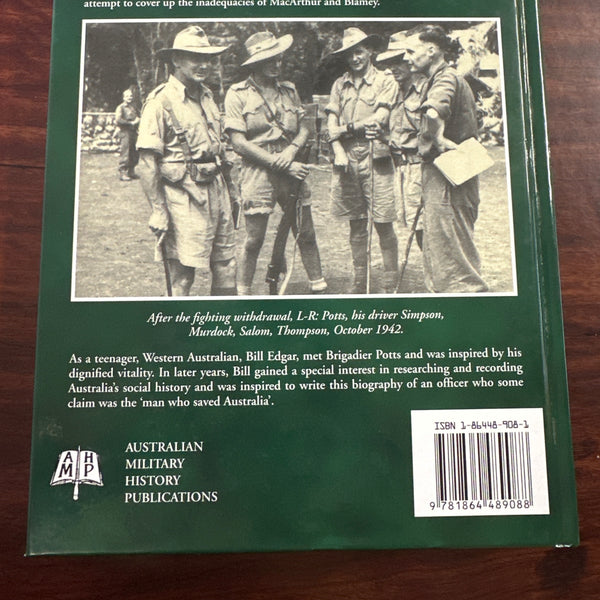 Bill Edgar Warrior of Kakoda back cover