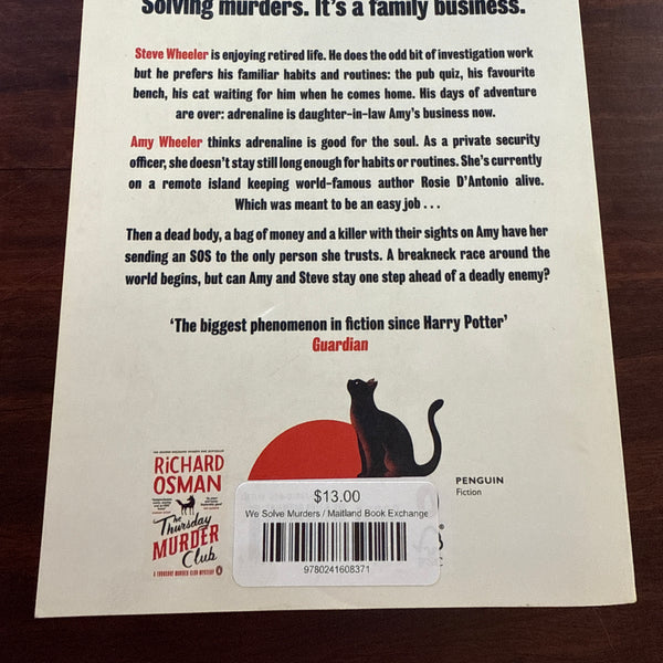 Richard Osman We Solve Murders back cover