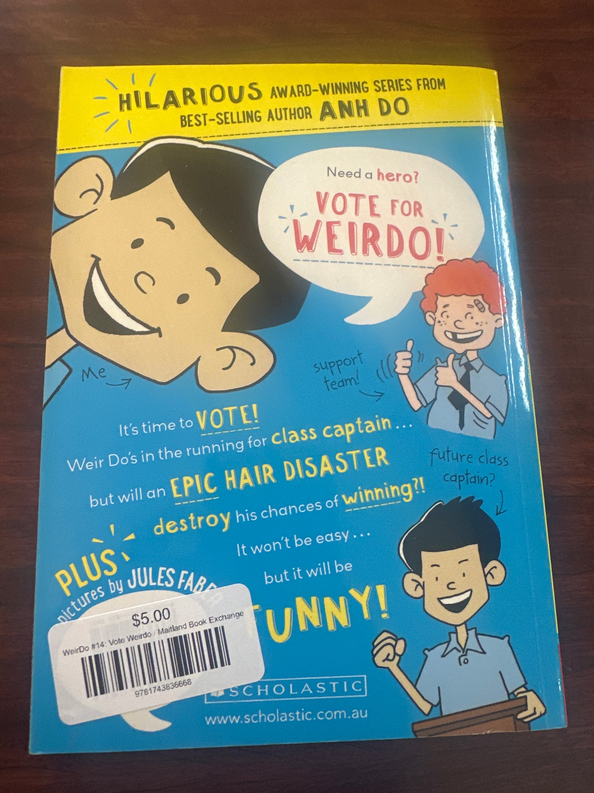 Anh Do WeirDo #14: Vote Weirdo back cover image