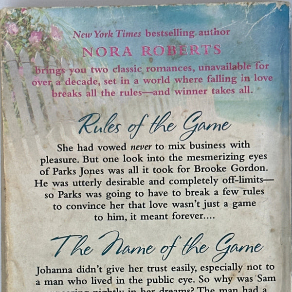 Nora Roberts Winner Takes All back cover used books