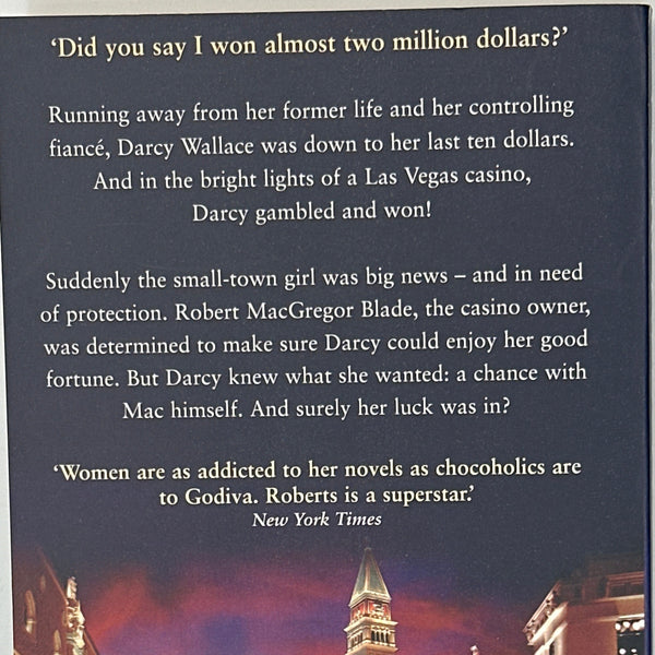 Nora Roberts The Winning Hand back cover used books