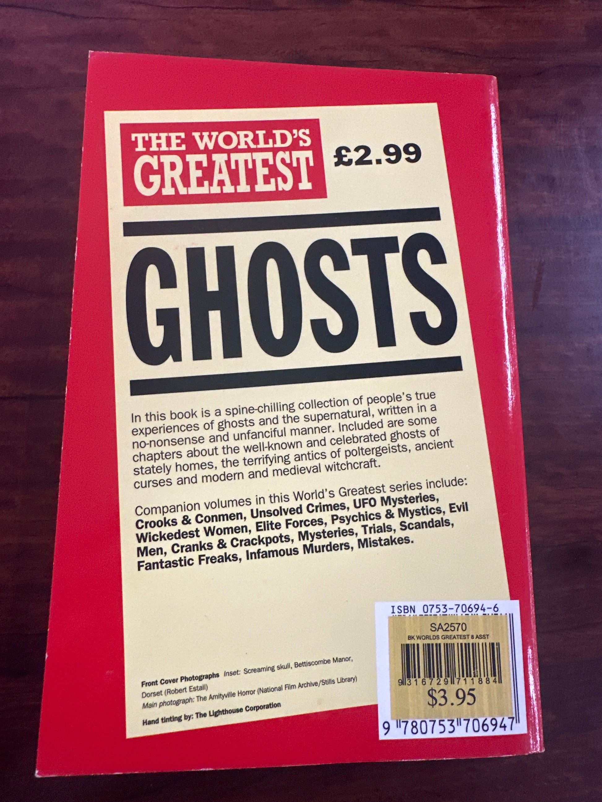 World's Greatest Ghosts back cover image
