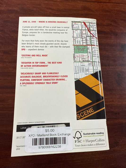 Len Deighton XPD back cover