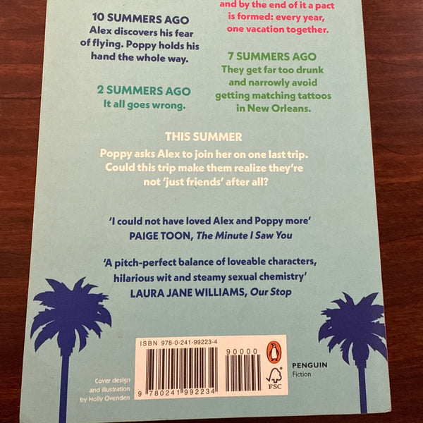 Emily Henry You and Me on Vacation back  cover