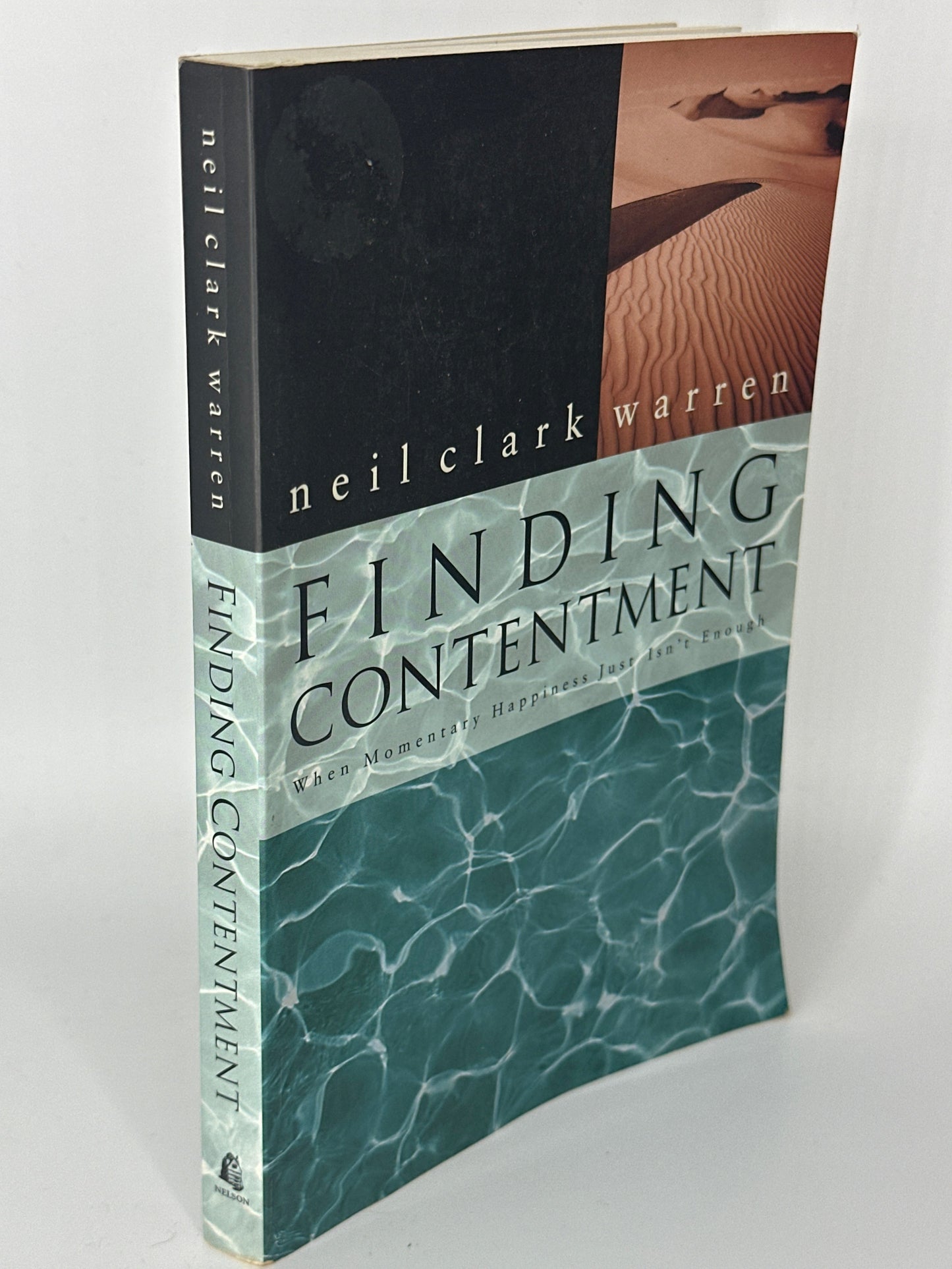 neil clark warren Finding Contentment When Momentary Happiness Just Isn't Enough actual spine used books