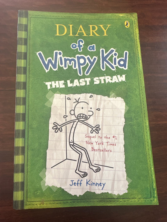 Jeff Kinney the Last Straw: Diary of a Wimpy Kid front cover