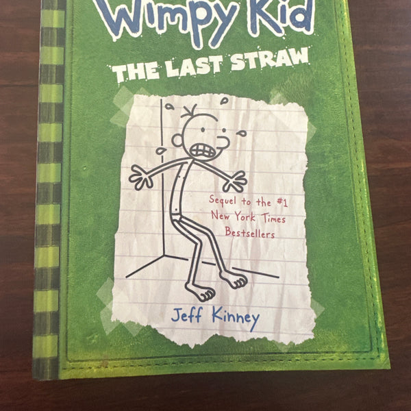 Jeff Kinney the Last Straw: Diary of a Wimpy Kid front cover
